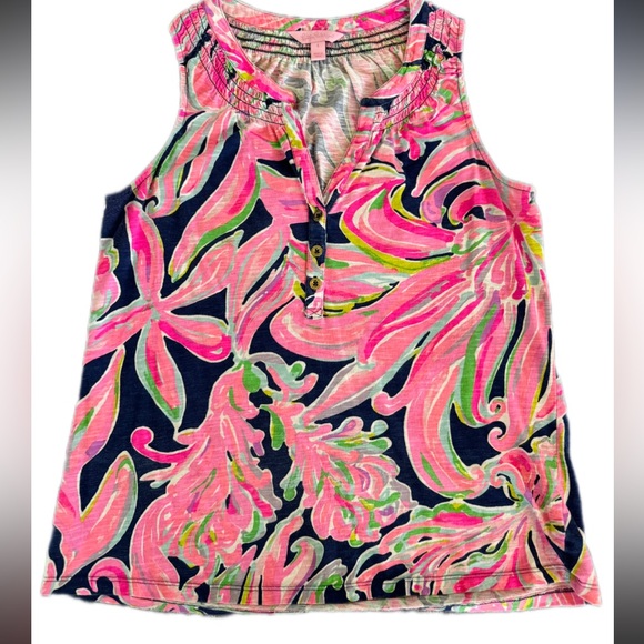 Lilly Pulitzer Banana Flambé Essie Top | Small - Picture 2 of 12